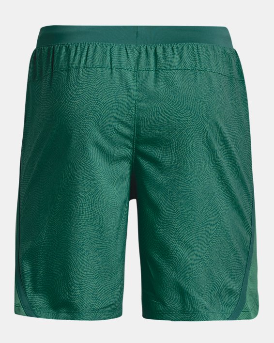 Men's UA Launch 7'' Printed Shorts, Green, pdpMainDesktop image number 7